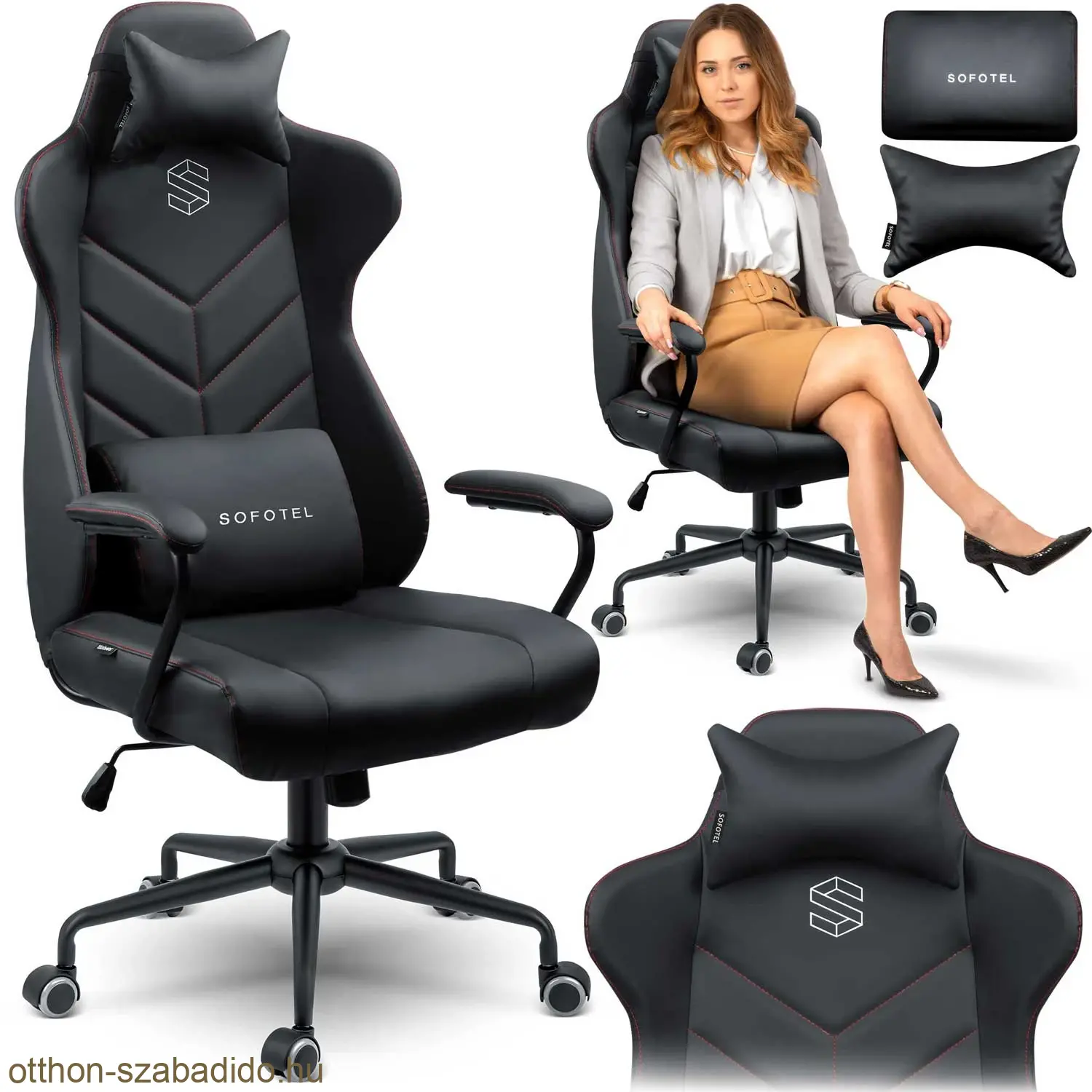 SOFOTEL gamer/irodai szék Verona - fekete