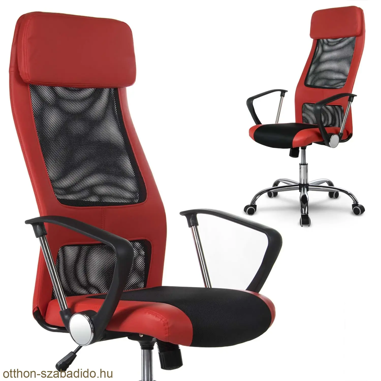 SOFOTEL magas modern irodai szék Rio piros
