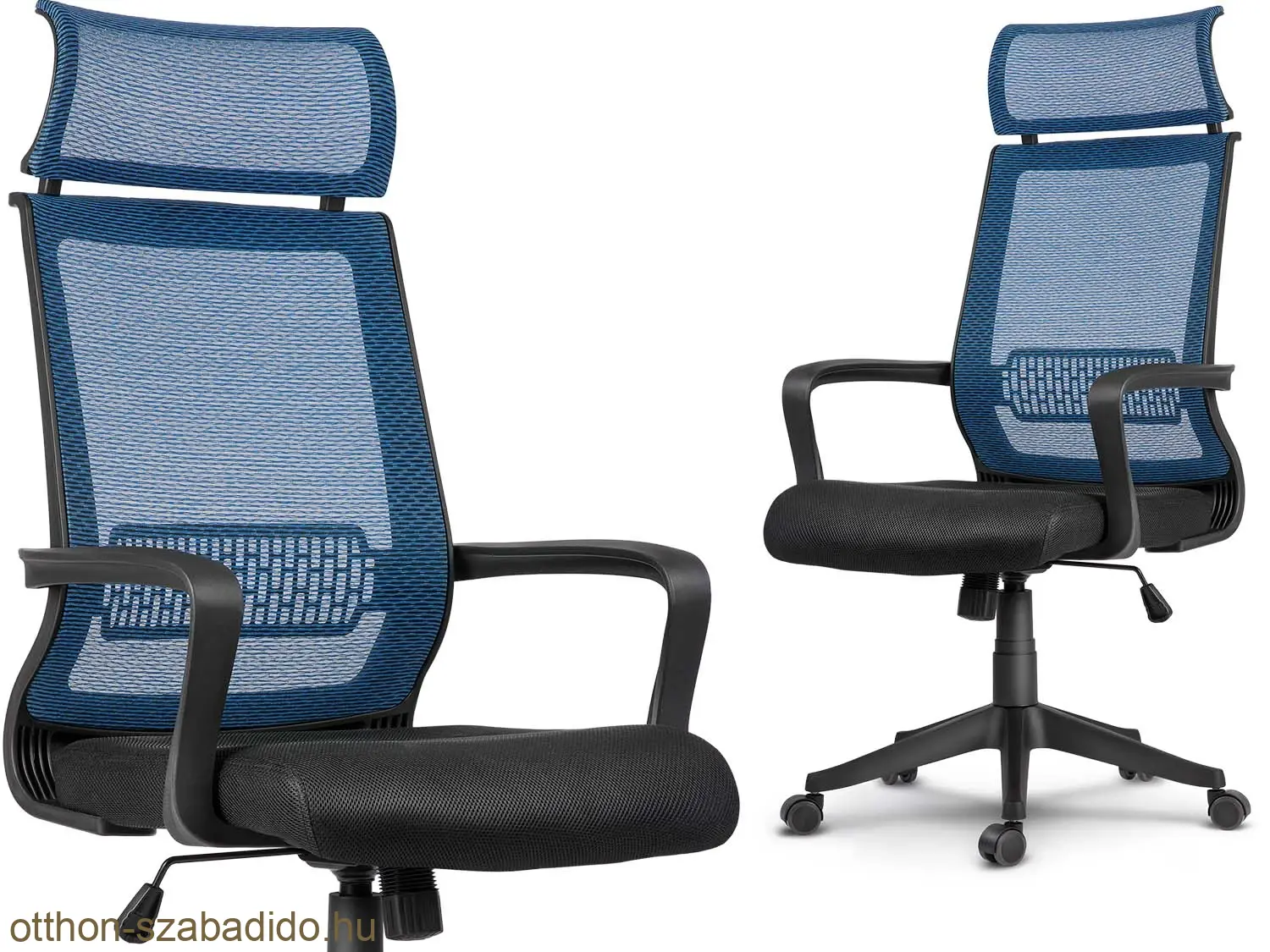 SOFOTEL mikrohálós irodai szék Nosberg - TILT mechanizmus, fekete-kék