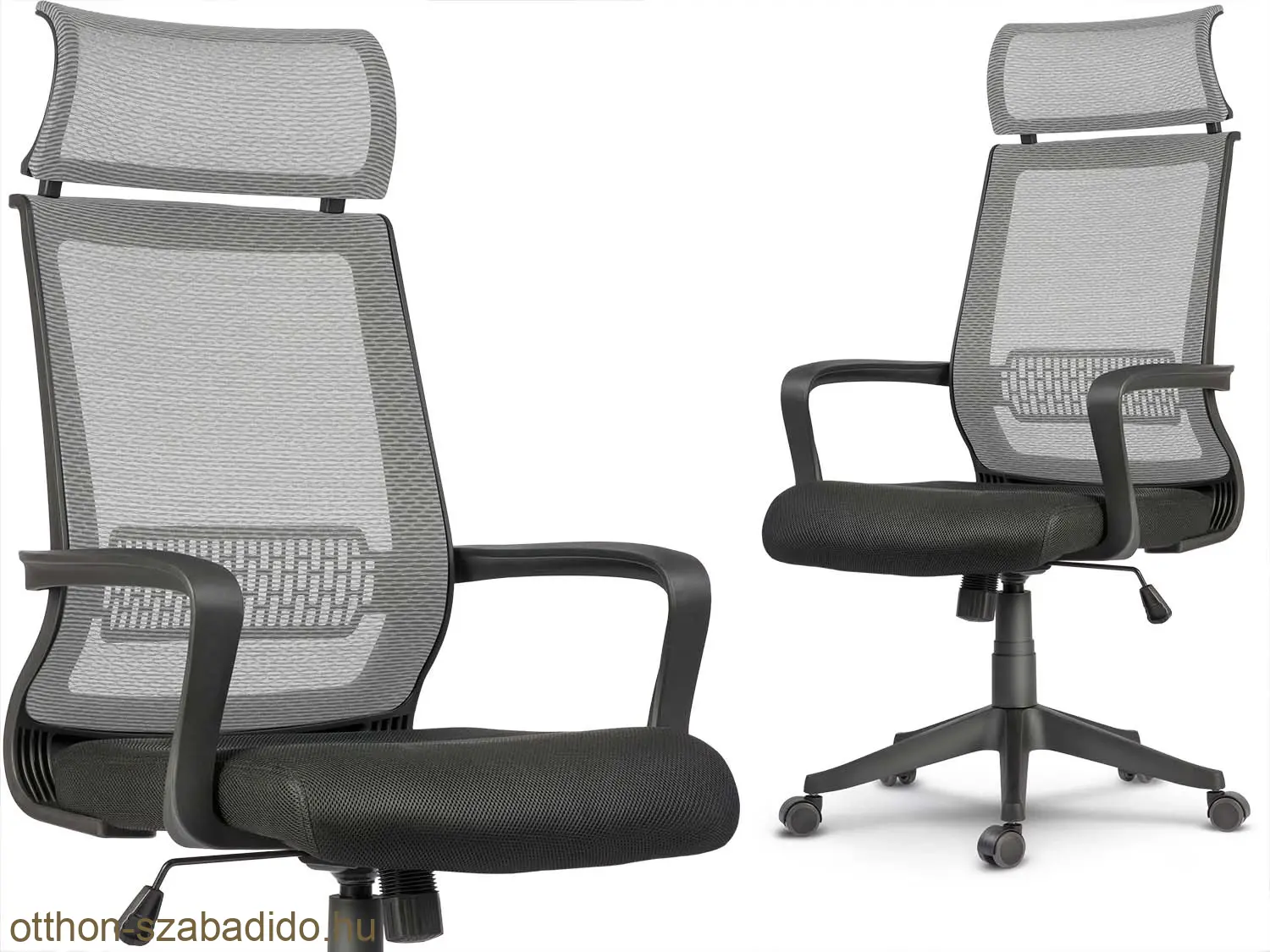 SOFOTEL mikrohálós irodai szék Nosberg - TILT mechanizmus, fekete-szürke