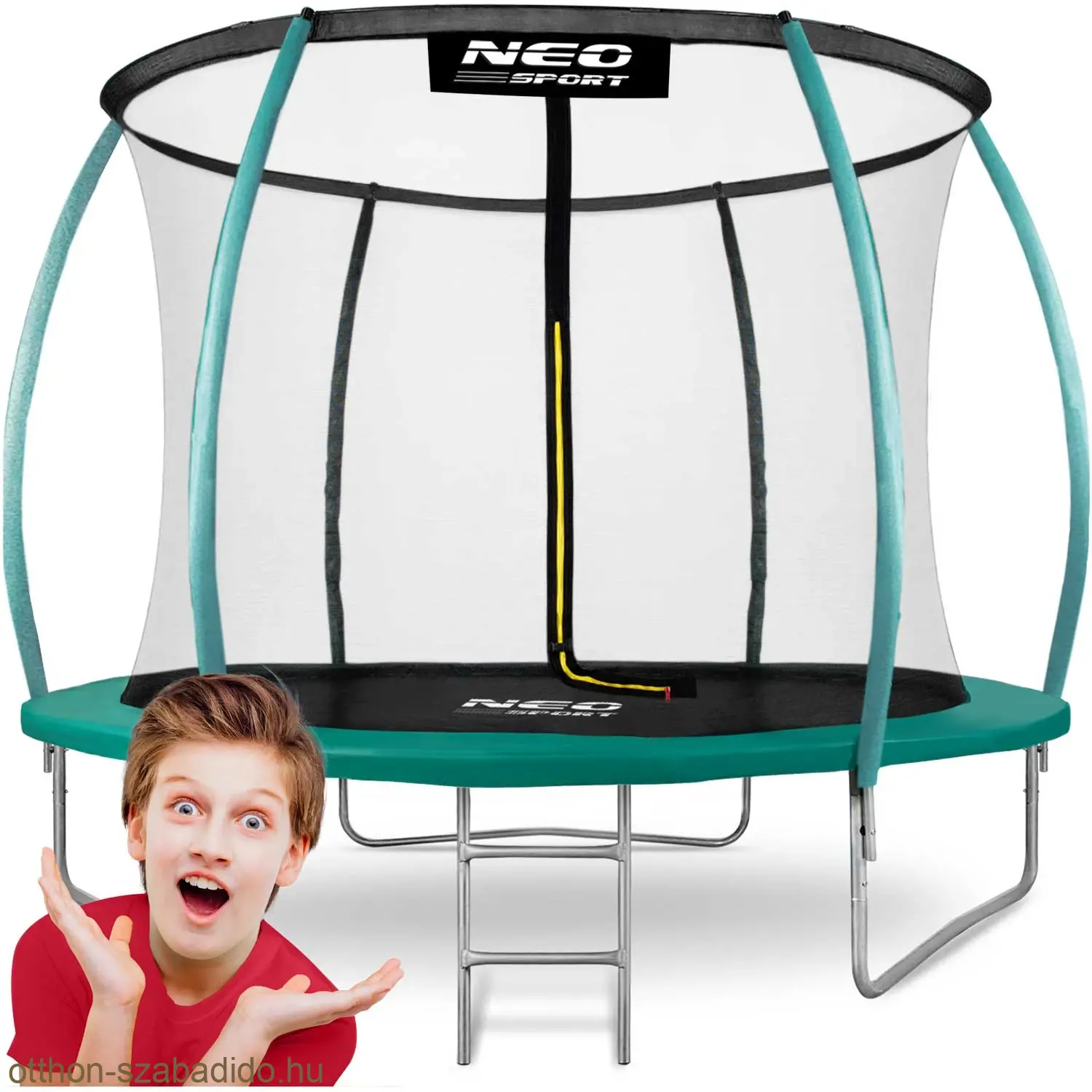 Neo-Sport trambulin belső hálóval és létrával 252 cm