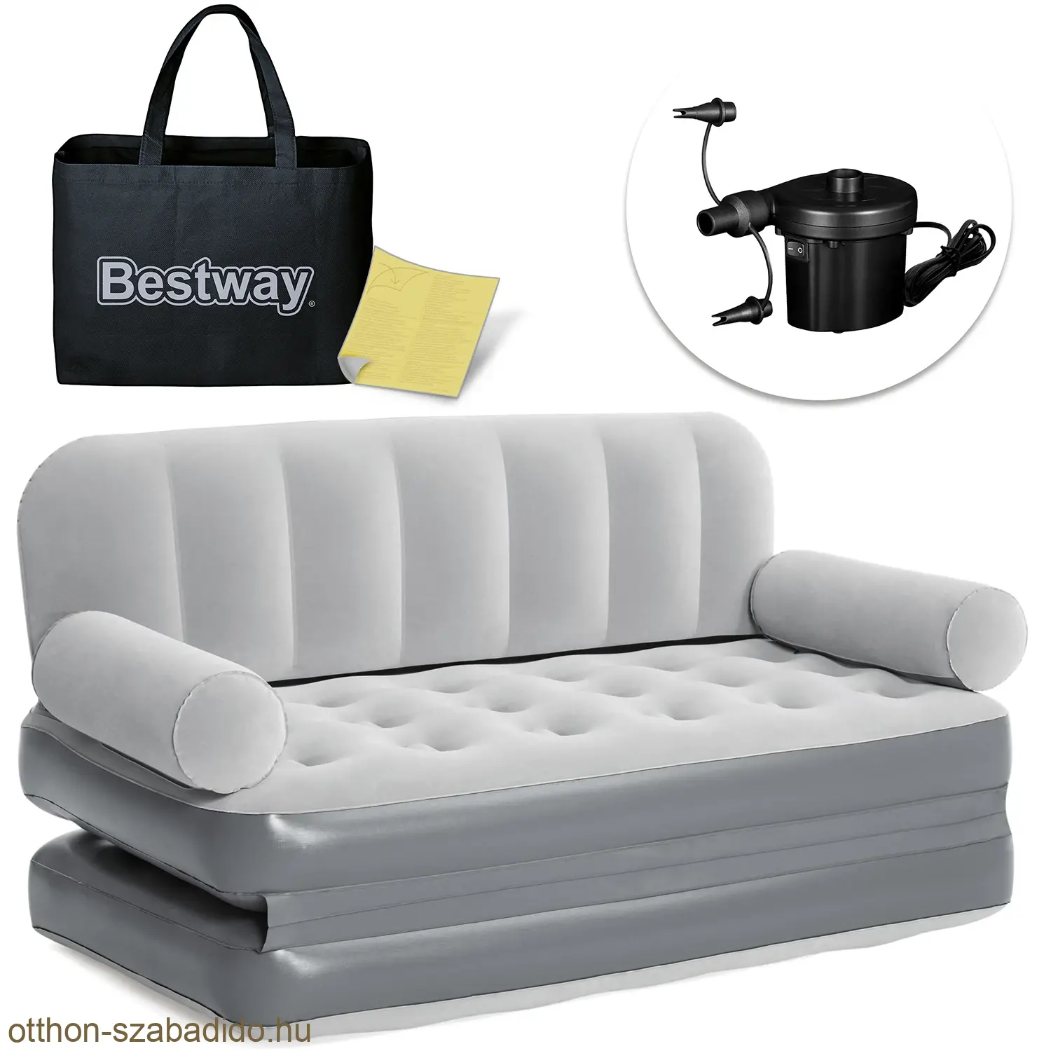 Bestway kétszemélyes felfújható kanapé, ágyazható,elektromos pumpával