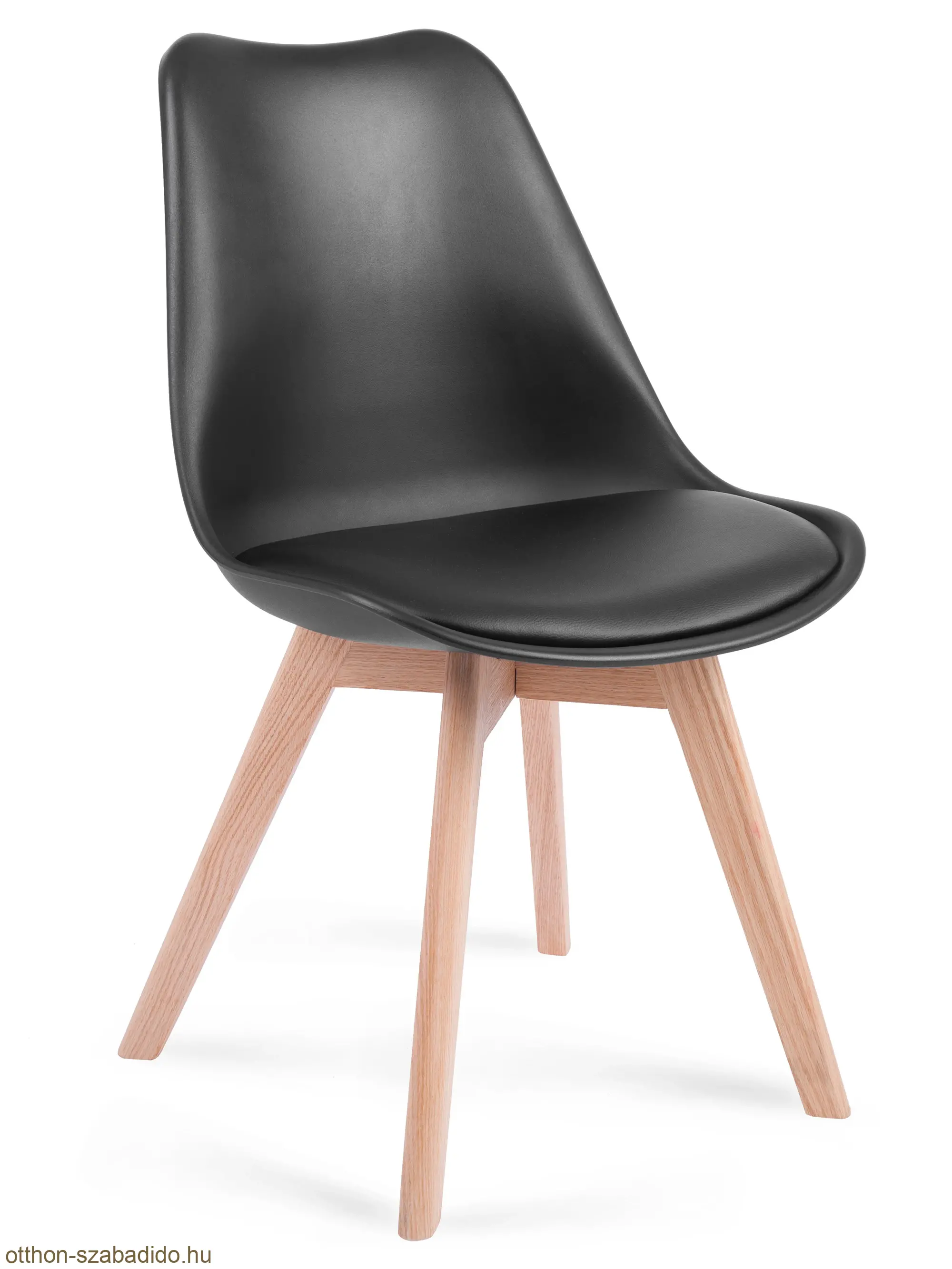 SOFOTEL modern skandináv stílusú műbőr szék, Ponti fekete