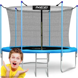 Neo-Sport trambulin belső hálóval és létrával 252 cm