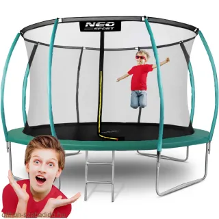 Neo-Sport trambulin belső hálóval és létrával 374 cm