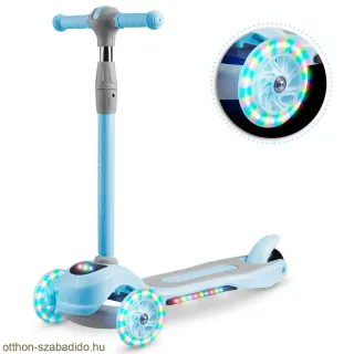 Ricokids háromkerekű gyerek roller LED, kék
