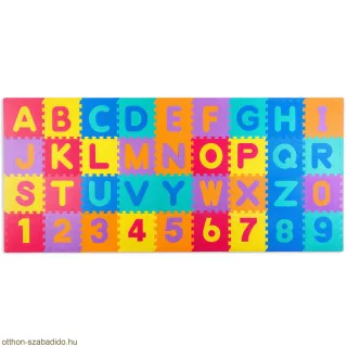 Ricokids Nagy habszivacs szőnyeg, rejtvények, színes betűk 36 db
