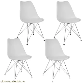 SOFOTEL modern skandináv stílusú szék, Kapra - fehér 4 db