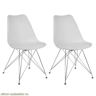 SOFOTEL modern skandináv stílusú szék, Kapra - fehér 2 db
