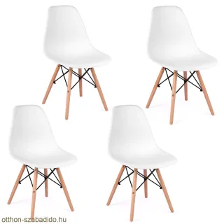 SOFOTEL modern skandináv stílusú szék, Delta - fehér 4 db
