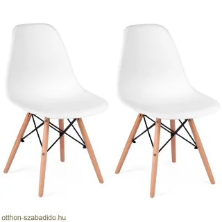 SOFOTEL modern skandináv stílusú szék, Delta - fehér 2 db