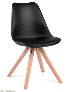 SOFOTEL modern skandináv stílusú műbőr szék, Verde fekete